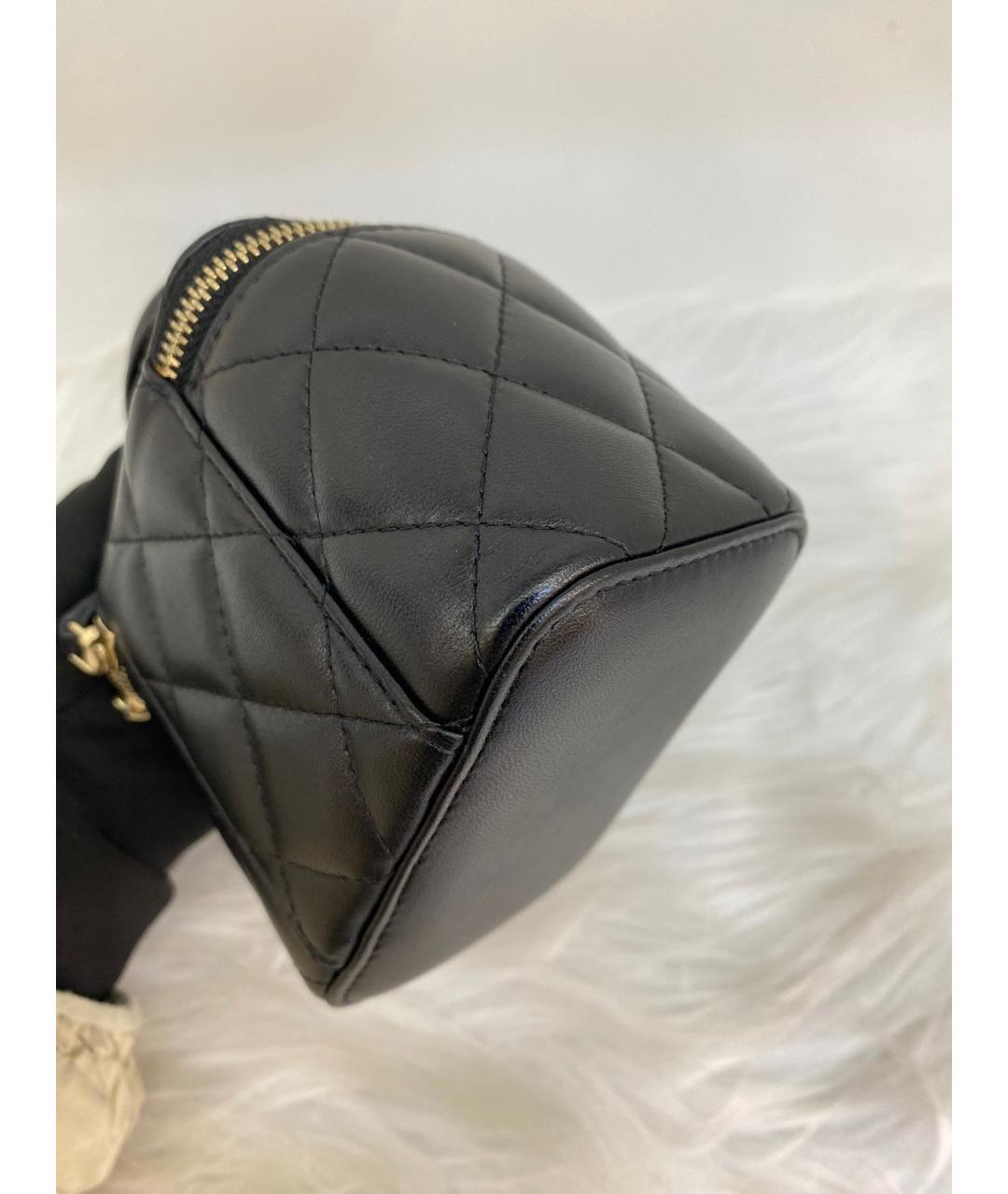 CHANEL Черная кожаная сумка через плечо, фото 7