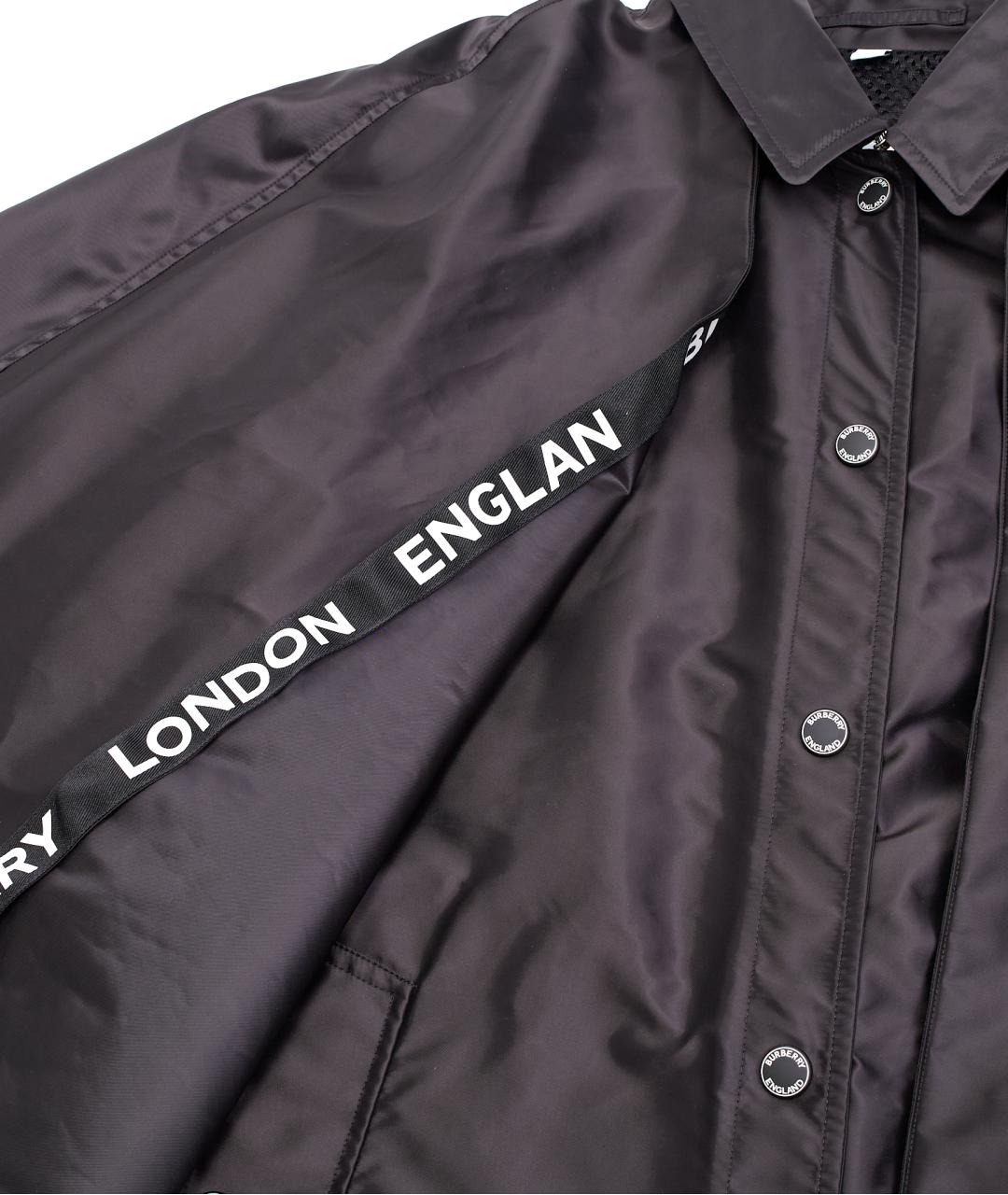 BURBERRY Черный полиэстеровый тренч/плащ, фото 6