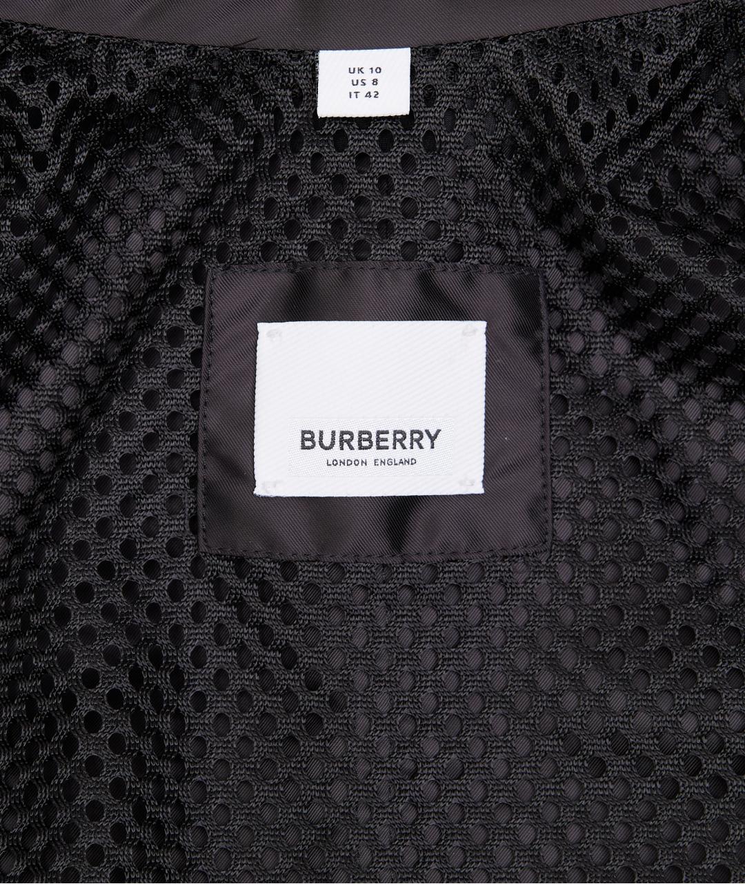 BURBERRY Черный полиэстеровый тренч/плащ, фото 3