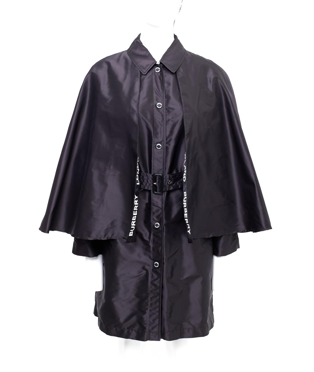 BURBERRY Черный полиэстеровый тренч/плащ, фото 7