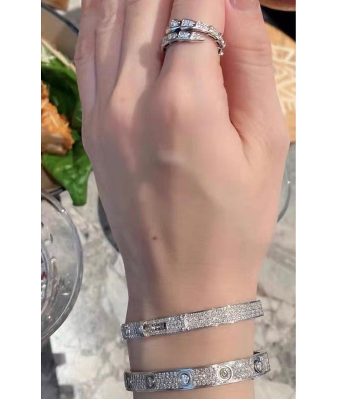 CARTIER Серебрянный браслет из белого золота, фото 3