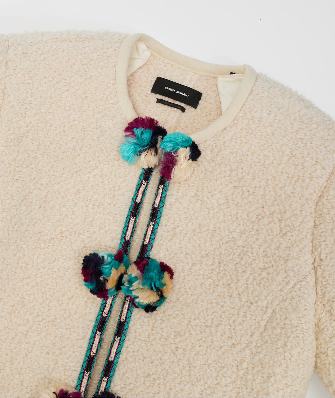 ISABEL MARANT Бежевый шерстяной жакет/пиджак, фото 5