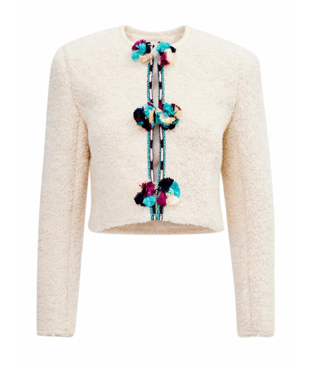 ISABEL MARANT Бежевый шерстяной жакет/пиджак, фото 1