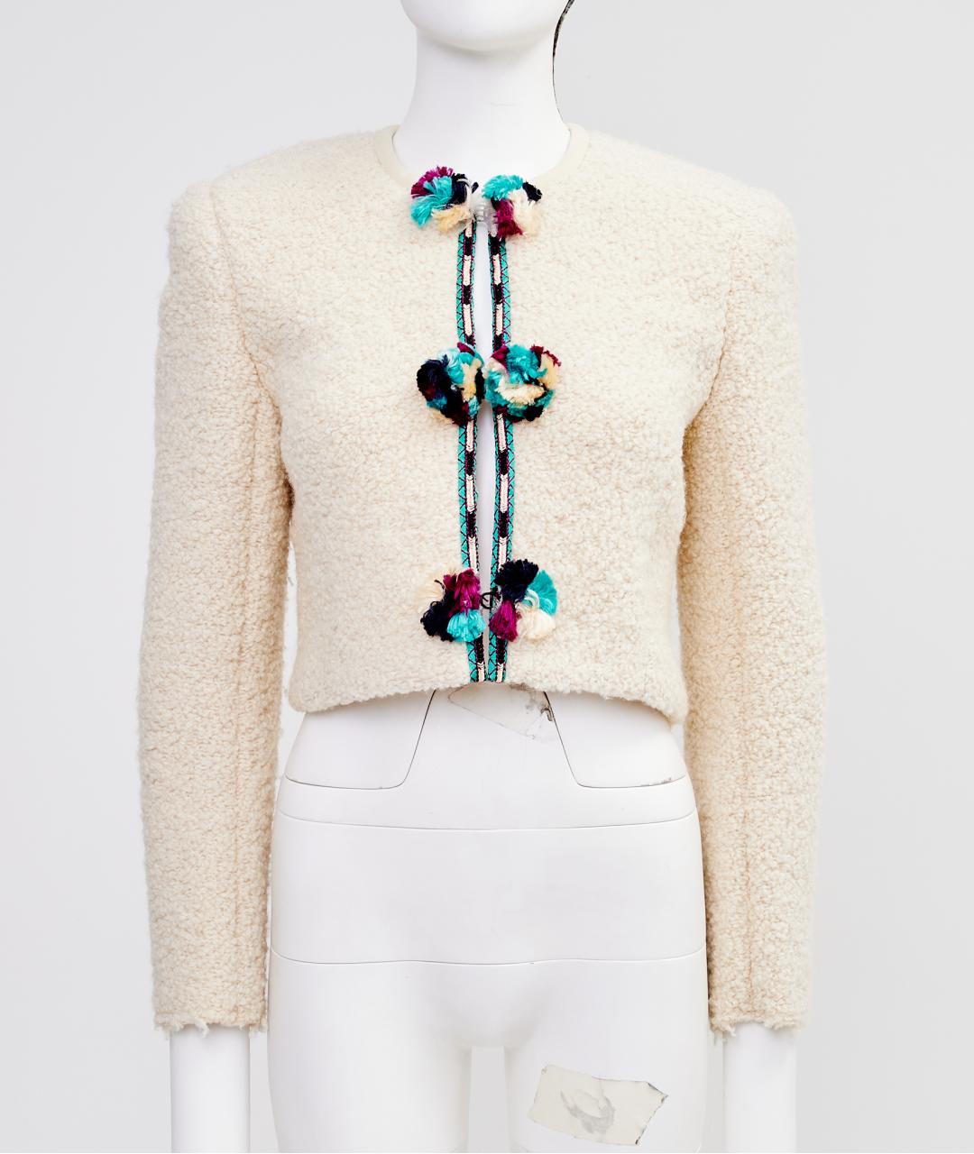 ISABEL MARANT Бежевый шерстяной жакет/пиджак, фото 7