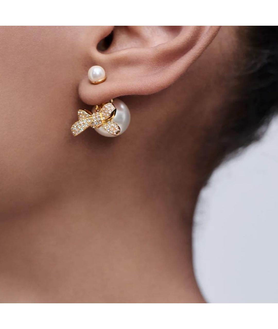 CHRISTIAN DIOR Золотые серьги, фото 2