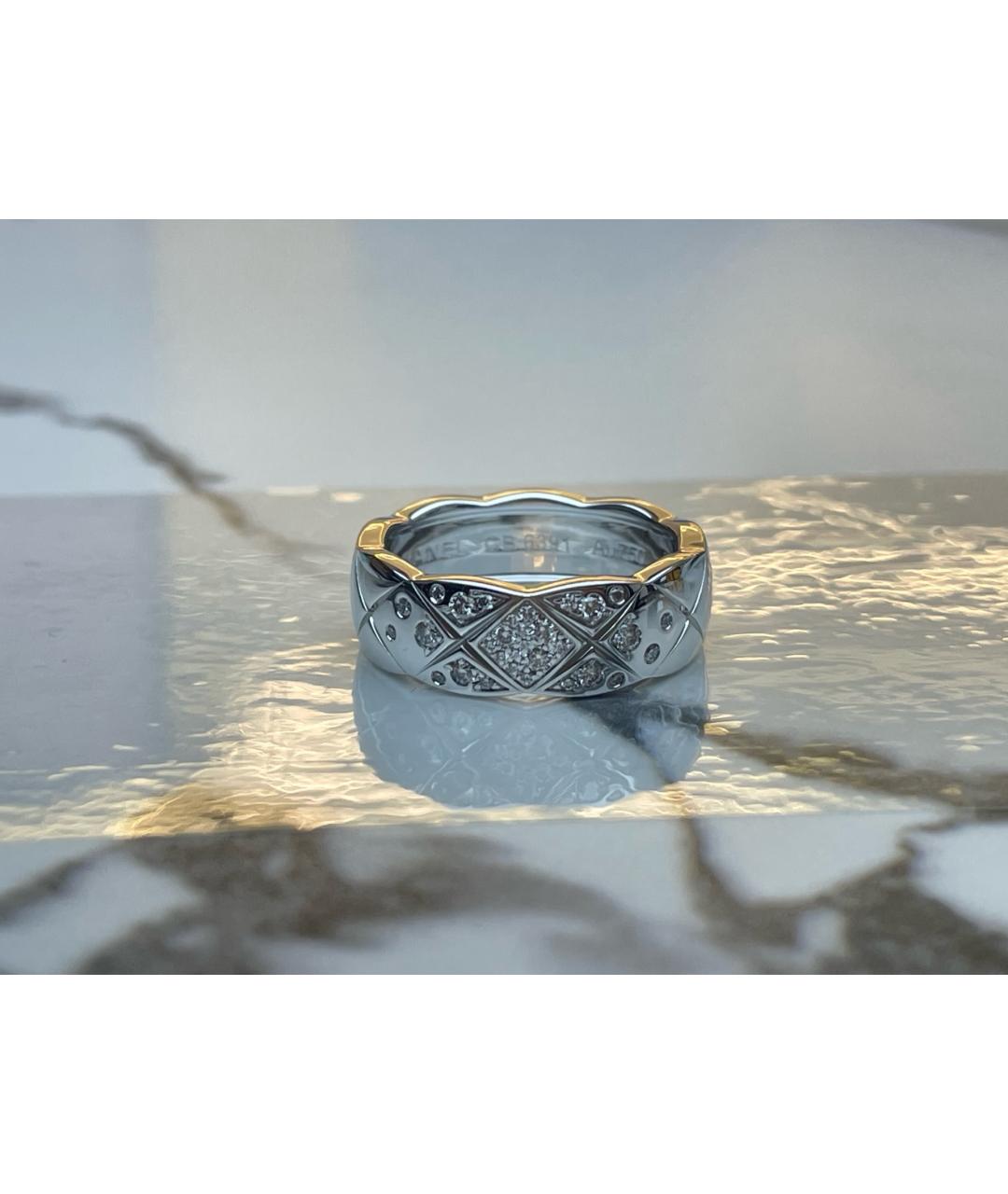 CHANEL Серебряное кольцо из белого золота, фото 5