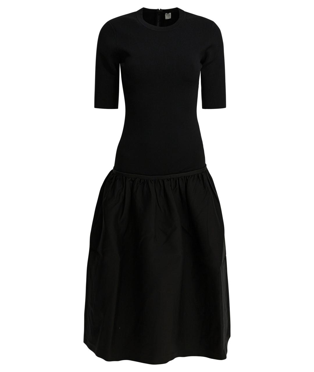 TOTEME Черное вискозное повседневное платье, фото 1