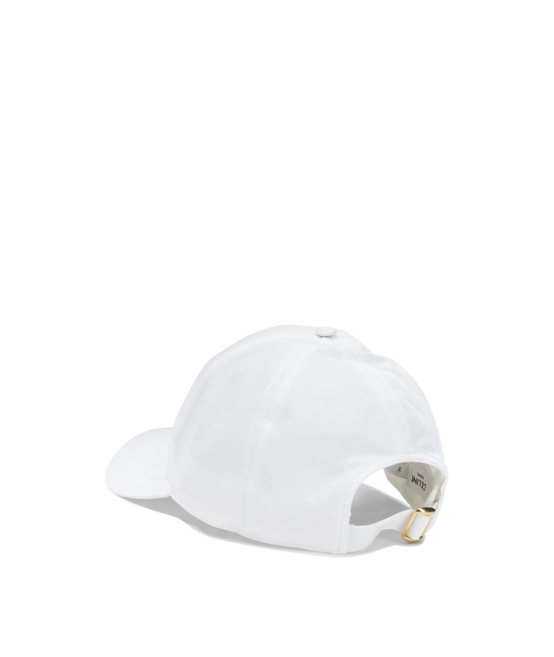 CELINE Белая хлопковая кепка, фото 3
