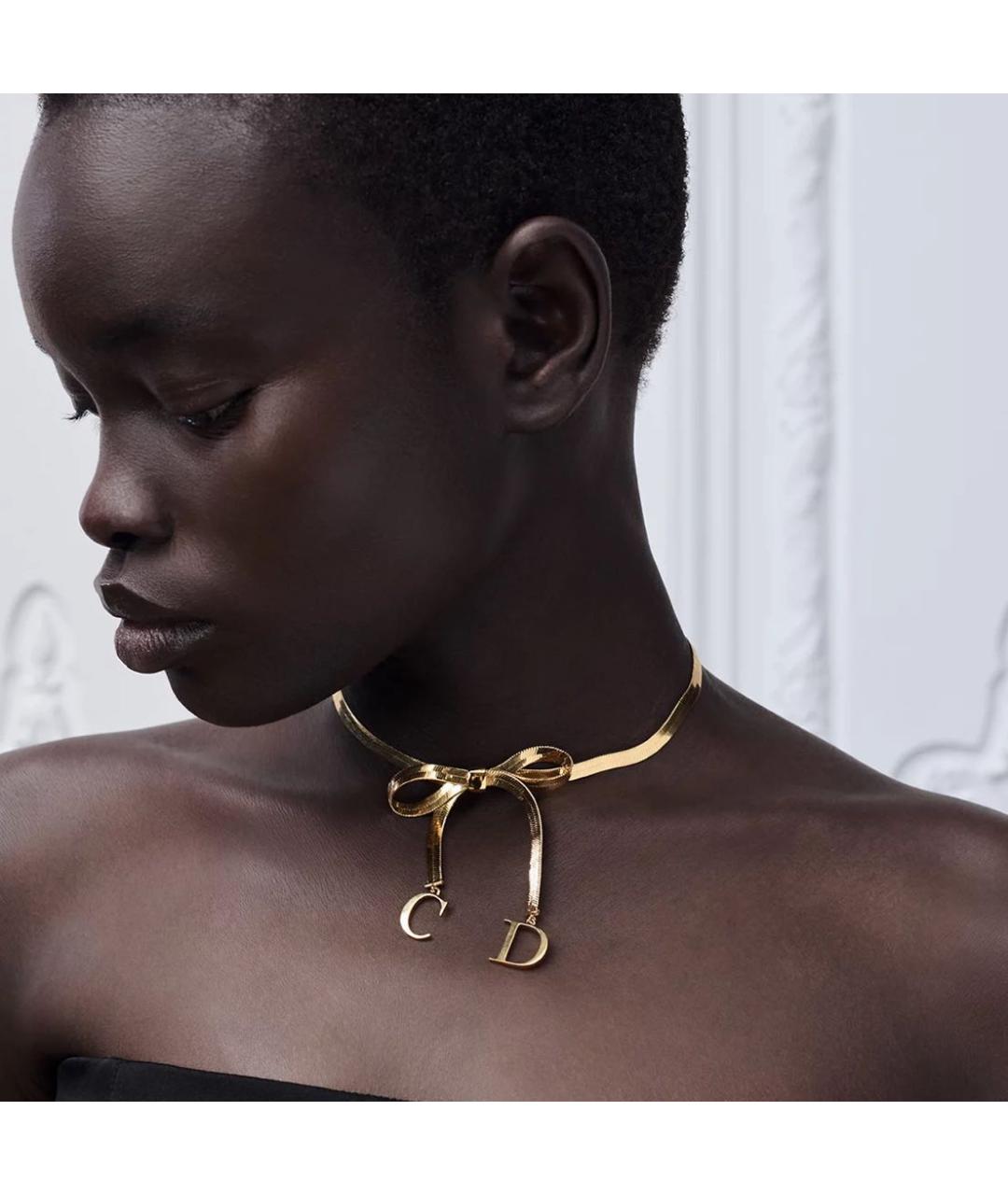 CHRISTIAN DIOR Золотой чокер, фото 2