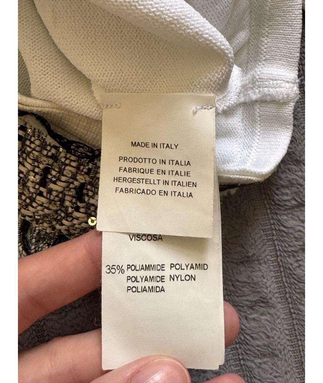 BLUMARINE Белый вискозный жакет/пиджак, фото 5