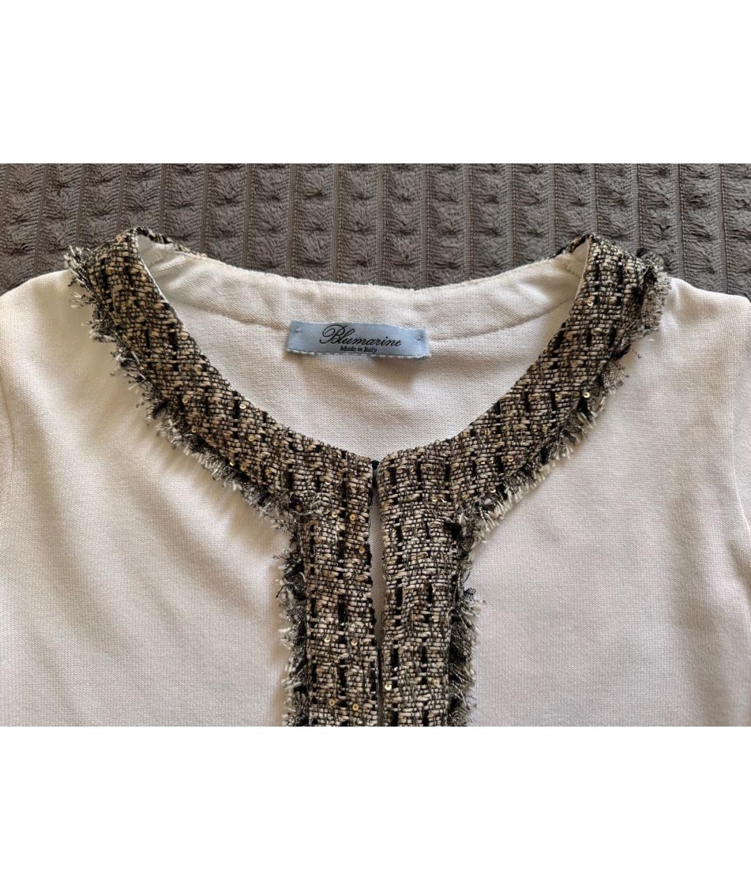BLUMARINE Белый вискозный жакет/пиджак, фото 3