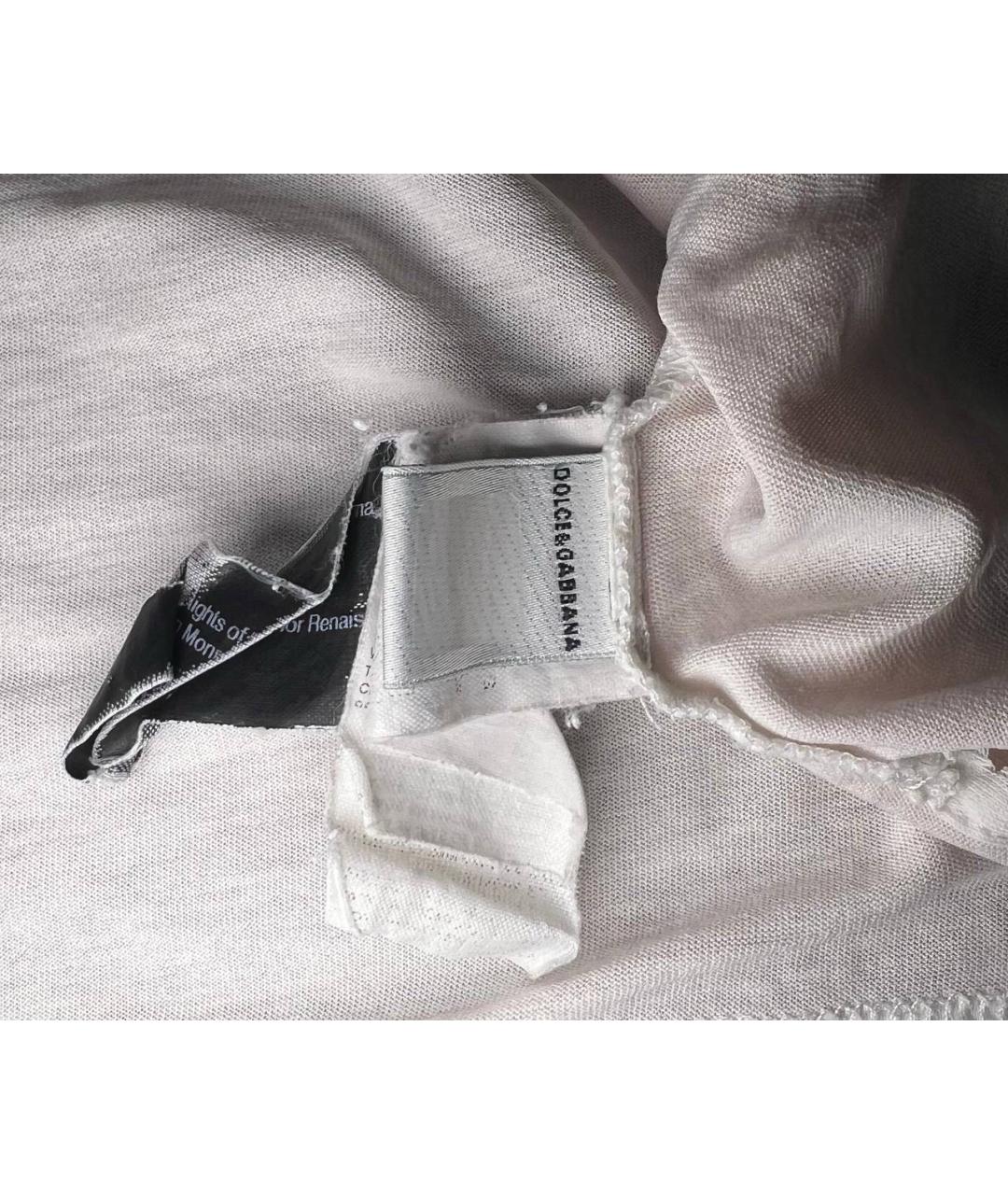 DOLCE&GABBANA Розовая хлопковая футболка, фото 4