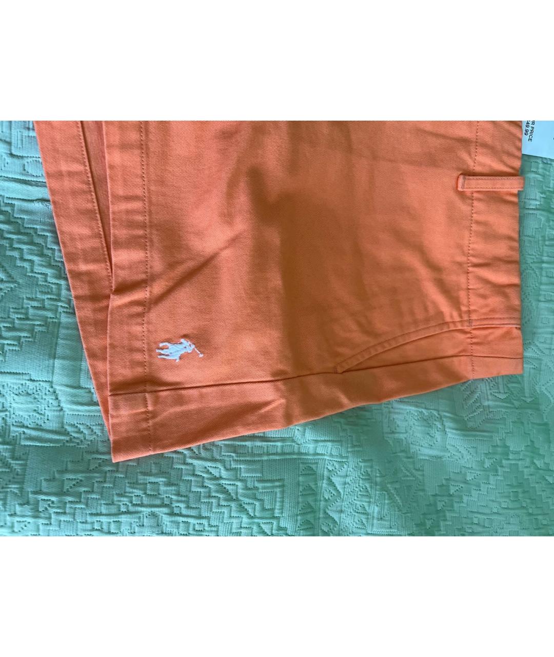 RALPH LAUREN Оранжевое хлопковые шорты, фото 4