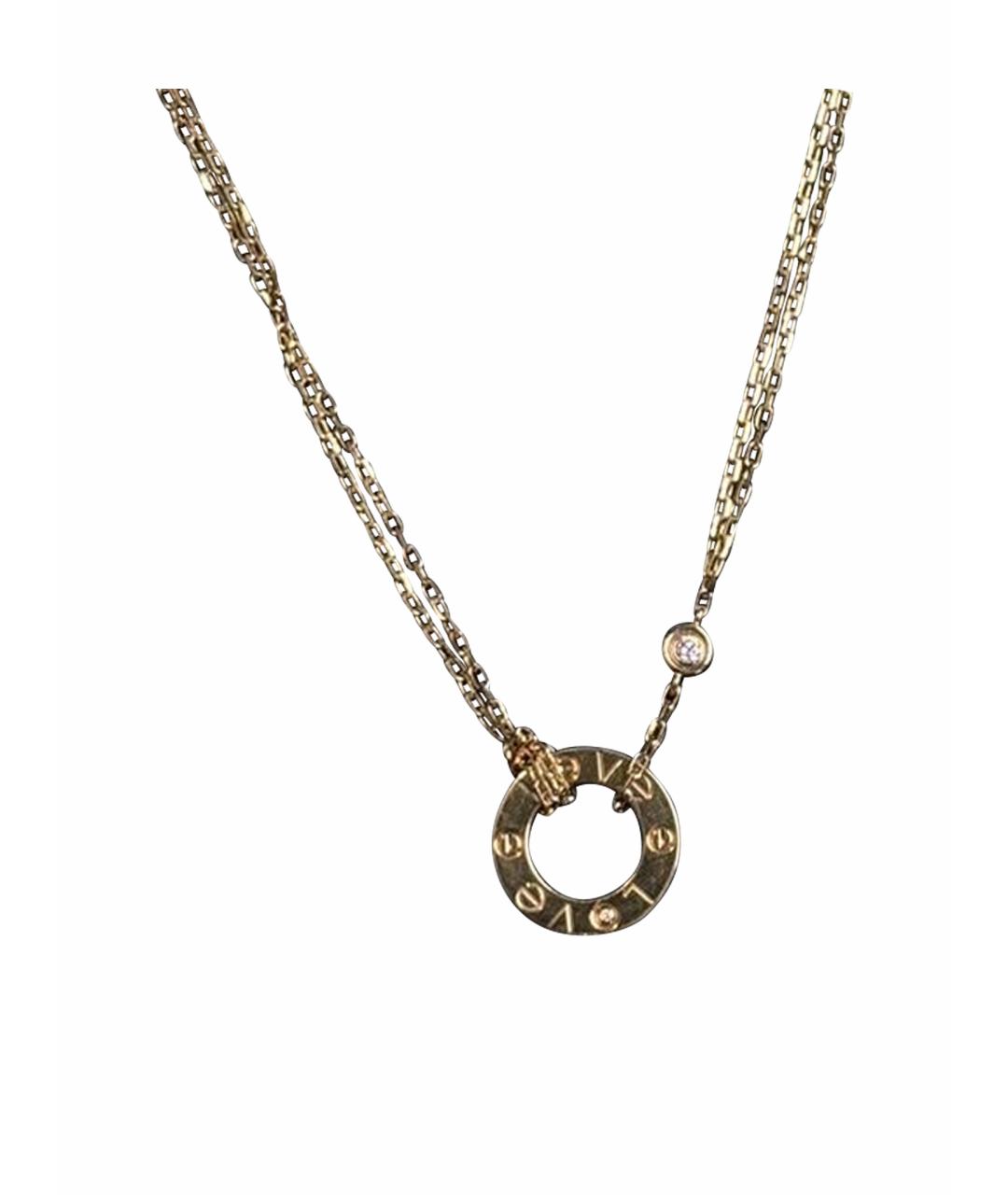 CARTIER Золотая подвеска из розового золота, фото 1