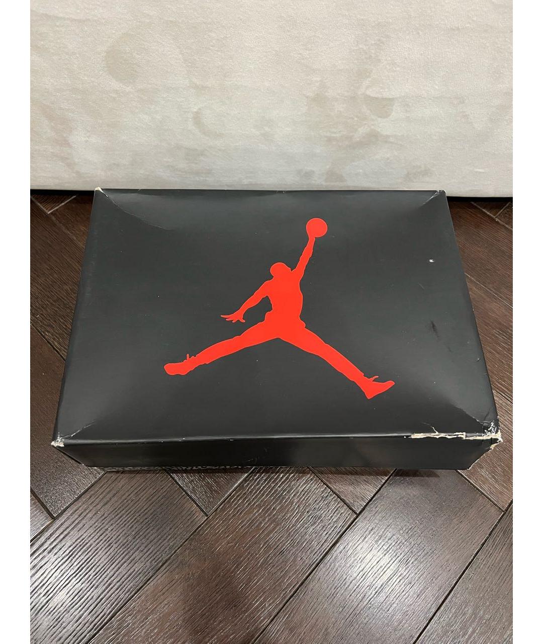 JORDAN Белые кожаные низкие кроссовки / кеды, фото 7