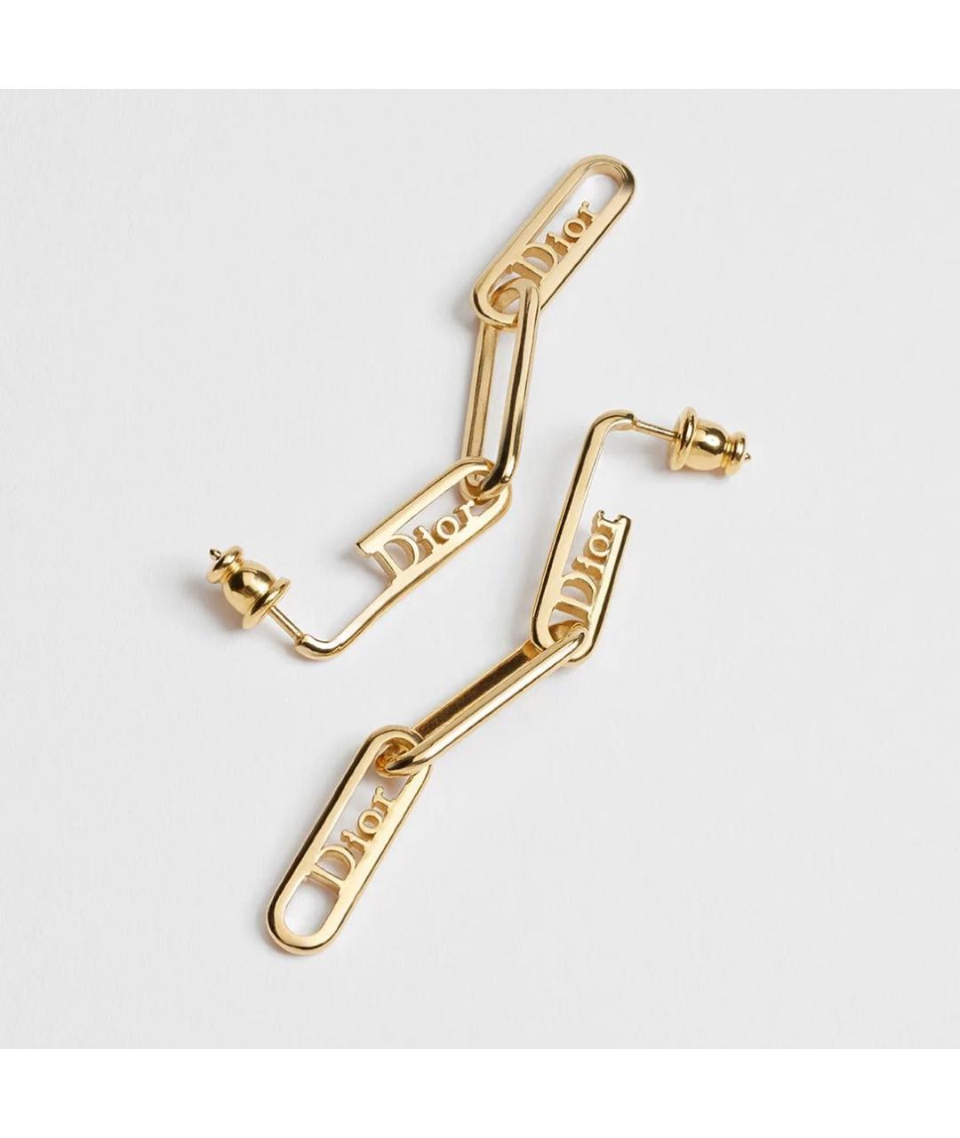 CHRISTIAN DIOR Золотые серьги, фото 2