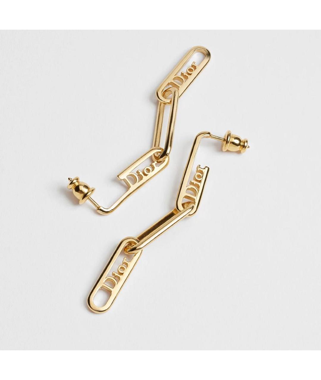 CHRISTIAN DIOR Золотые серьги, фото 4