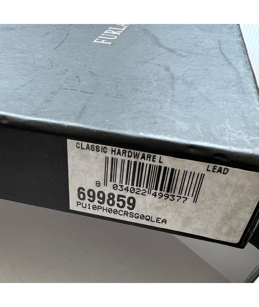 FURLA Черный кожаный кошелек, фото 4