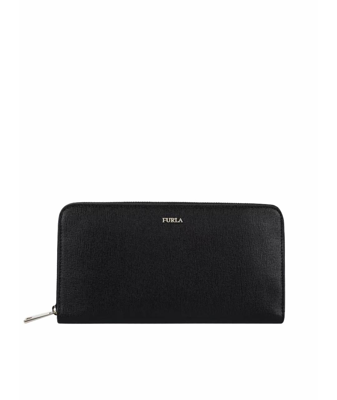 FURLA Черный кожаный кошелек, фото 1