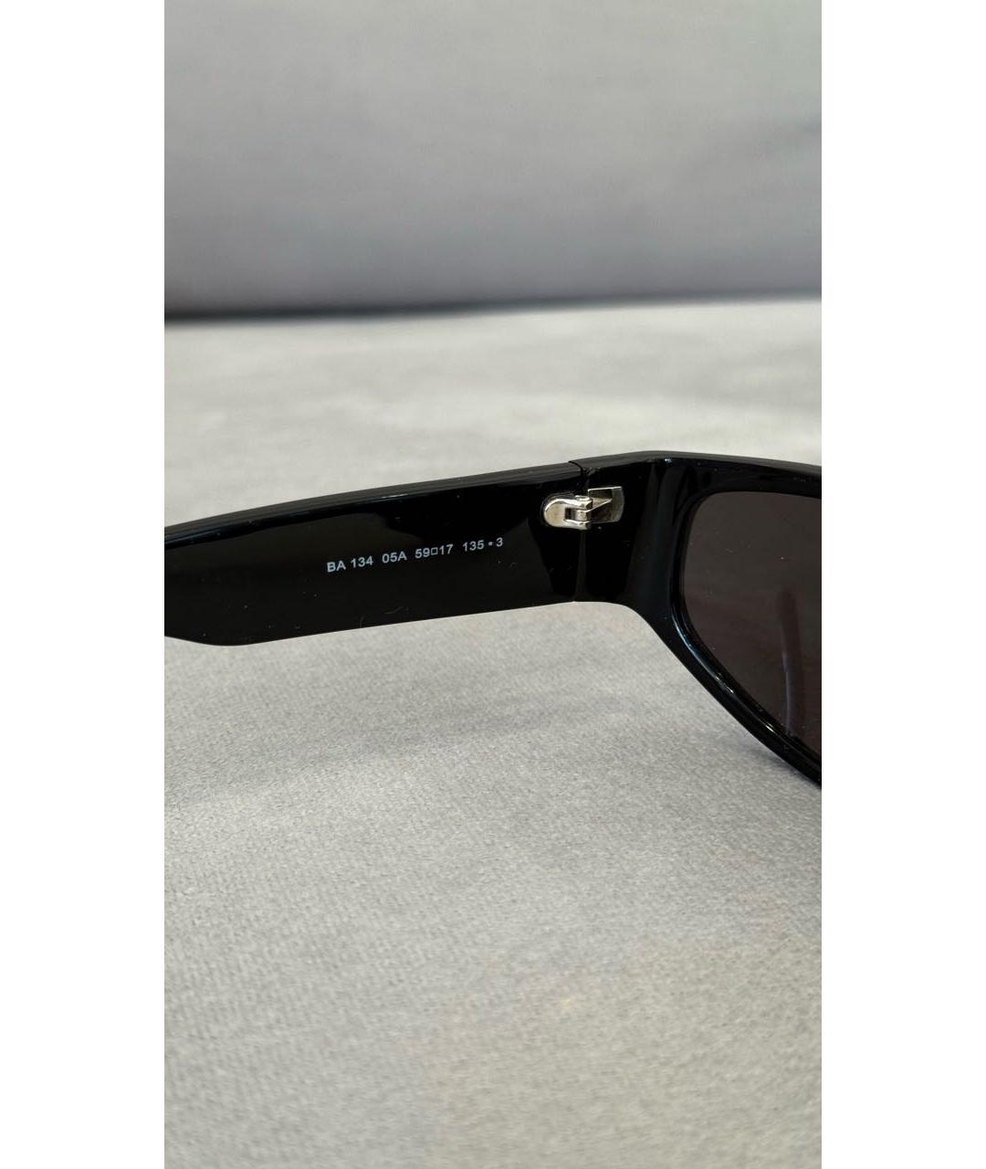 BALENCIAGA Черные пластиковые солнцезащитные очки, фото 3