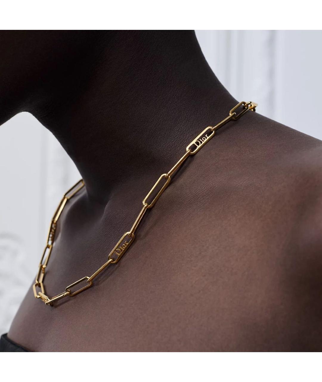 CHRISTIAN DIOR Золотое колье, фото 3