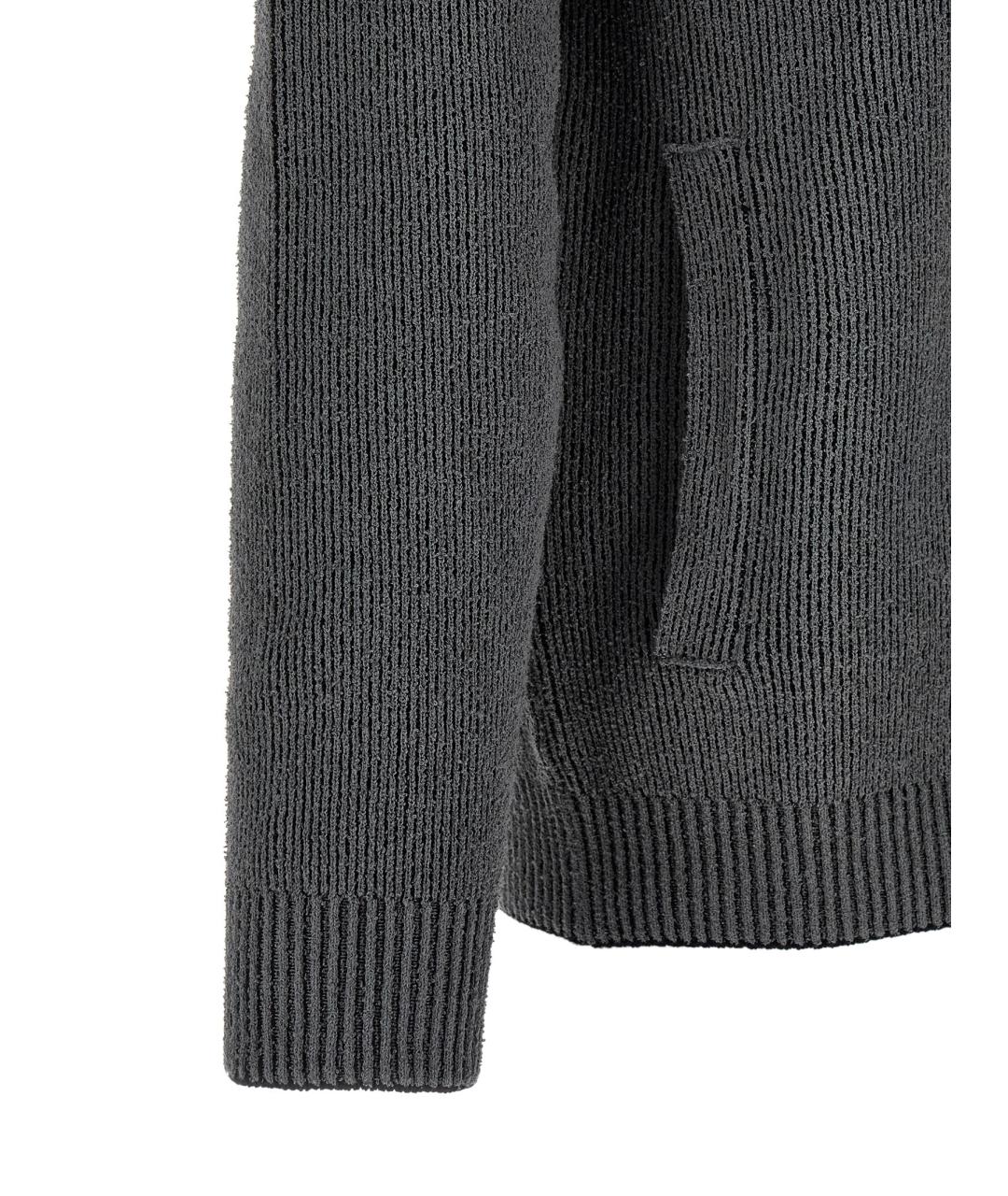 STONE ISLAND Серый хлопковый кардиган, фото 4