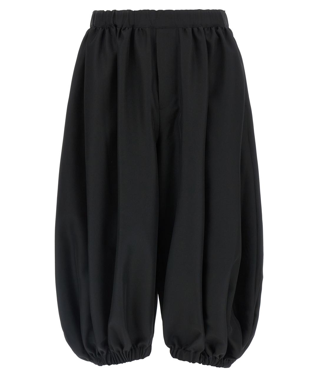 COMME DES GARÇONS Черные полиэстеровые повседневные брюки, фото 1