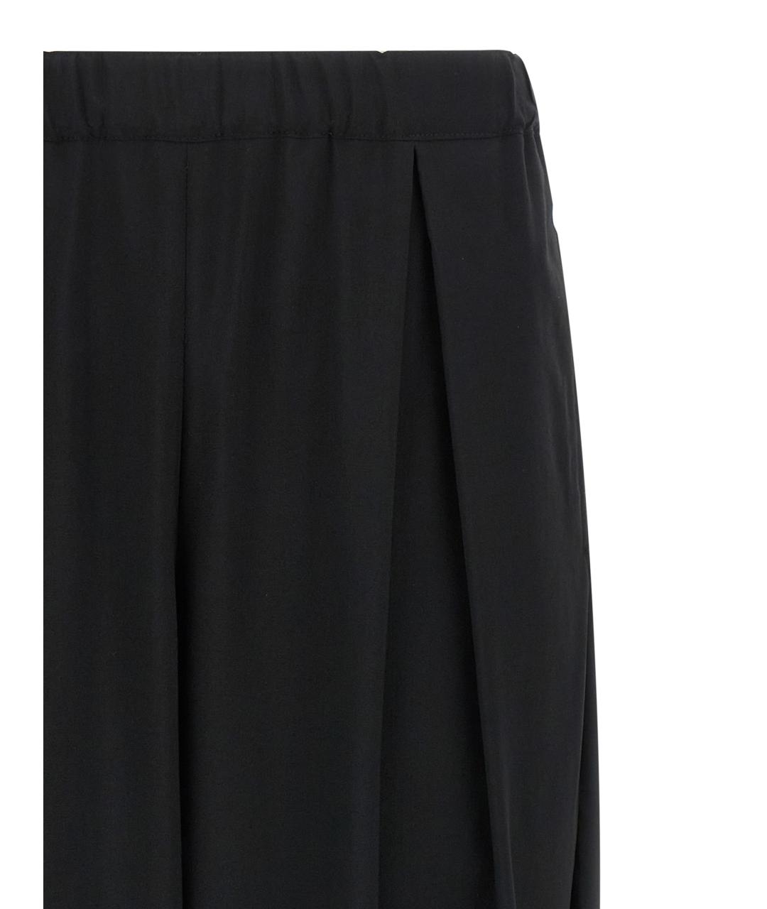 COMME DES GARÇONS Черные шерстяные прямые брюки, фото 3