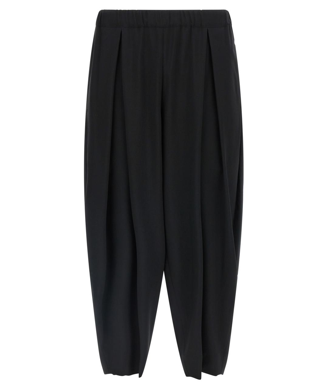 COMME DES GARÇONS Черные шерстяные прямые брюки, фото 1