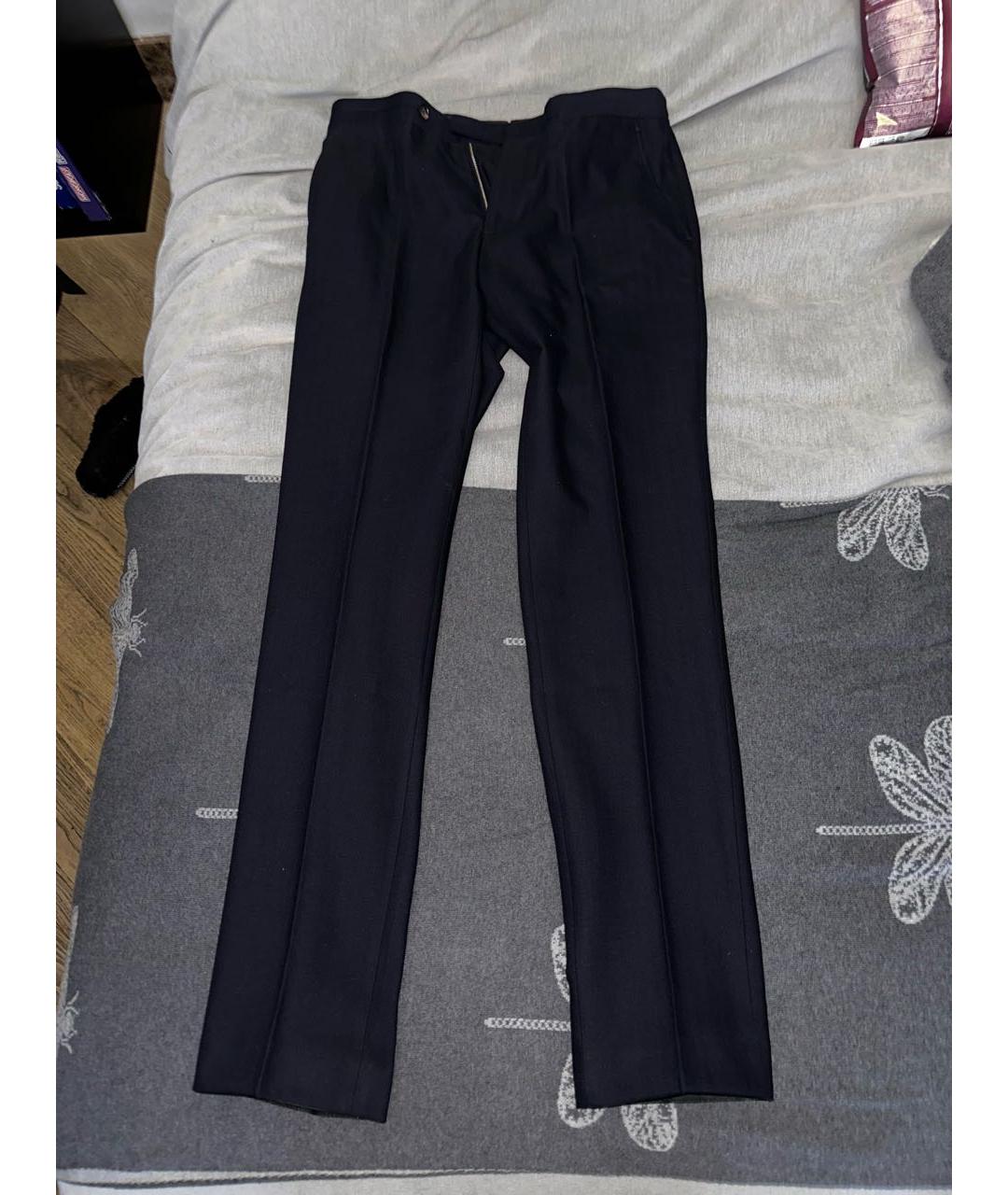 ZEGNA Темно-синие классические брюки, фото 4