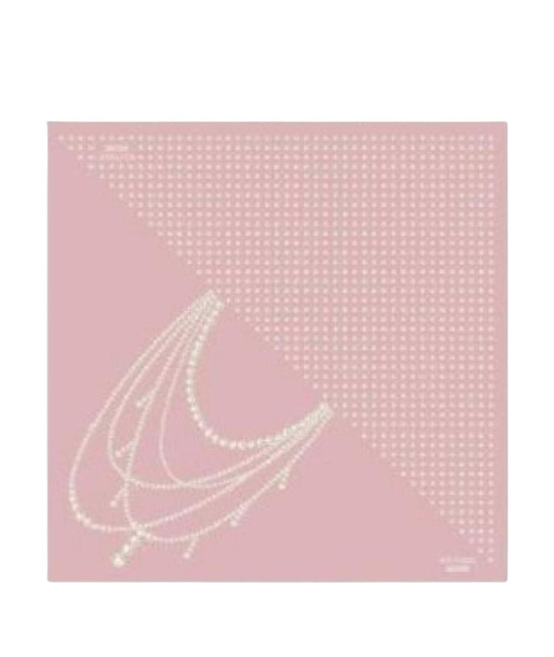 BOUTIQUE MOSCHINO Розовый шелковый платок, фото 1