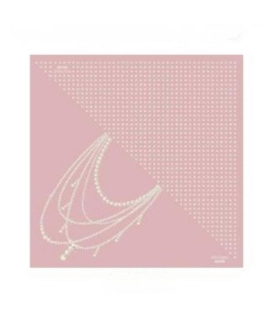 BOUTIQUE MOSCHINO Розовый шелковый платок, фото 5