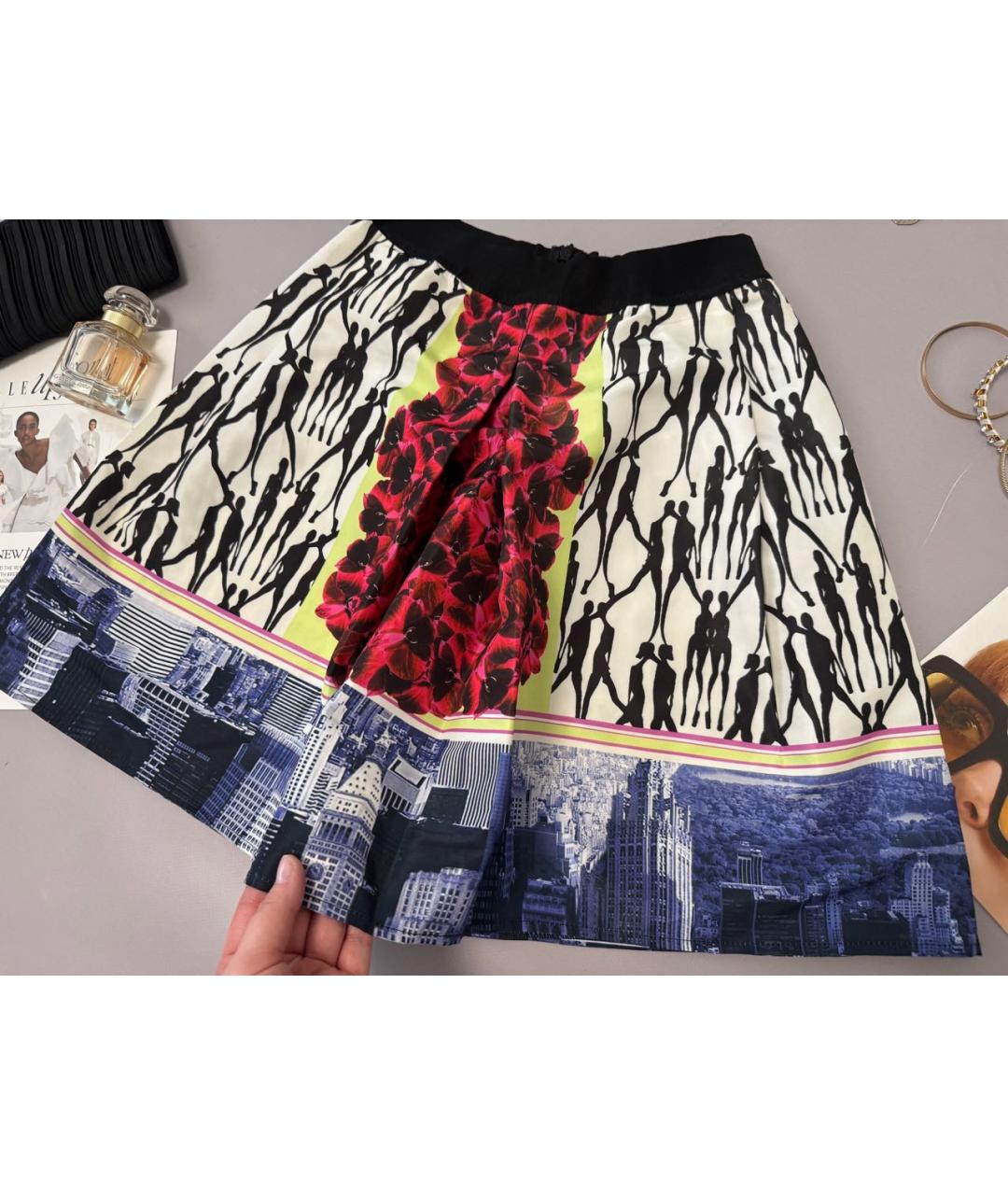 PINKO Мульти полиэстеровая юбка мини, фото 4
