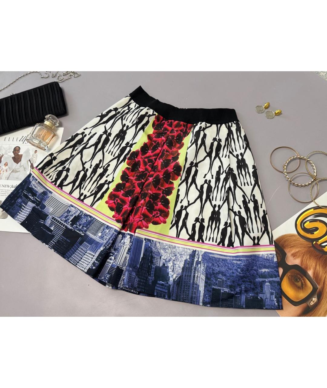 PINKO Мульти полиэстеровая юбка мини, фото 6