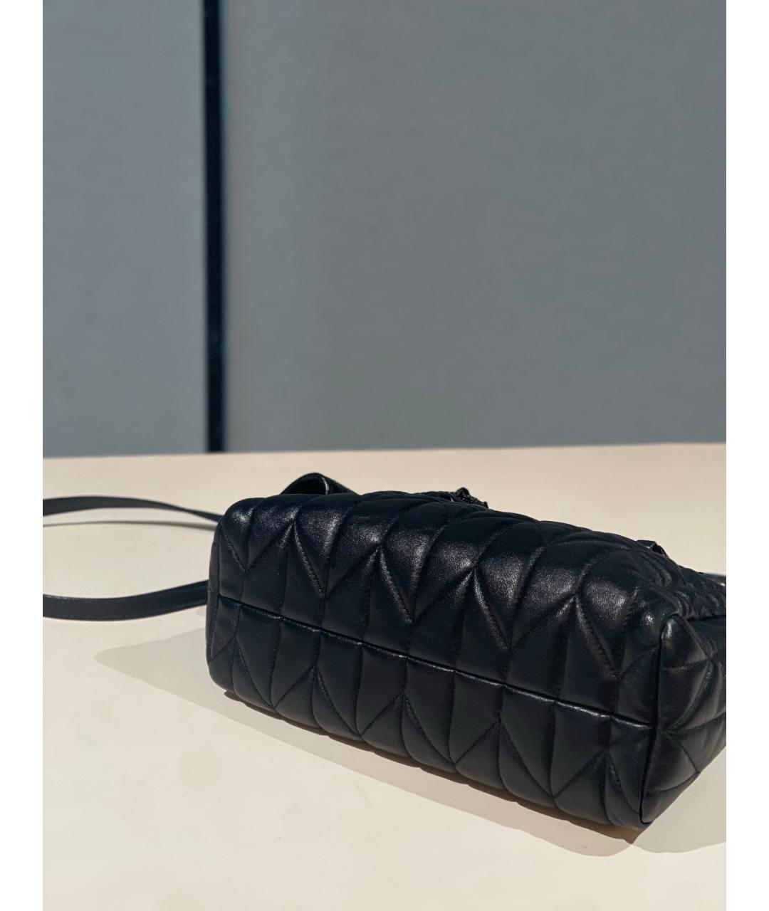 MIU MIU Черная кожаная сумка тоут, фото 5