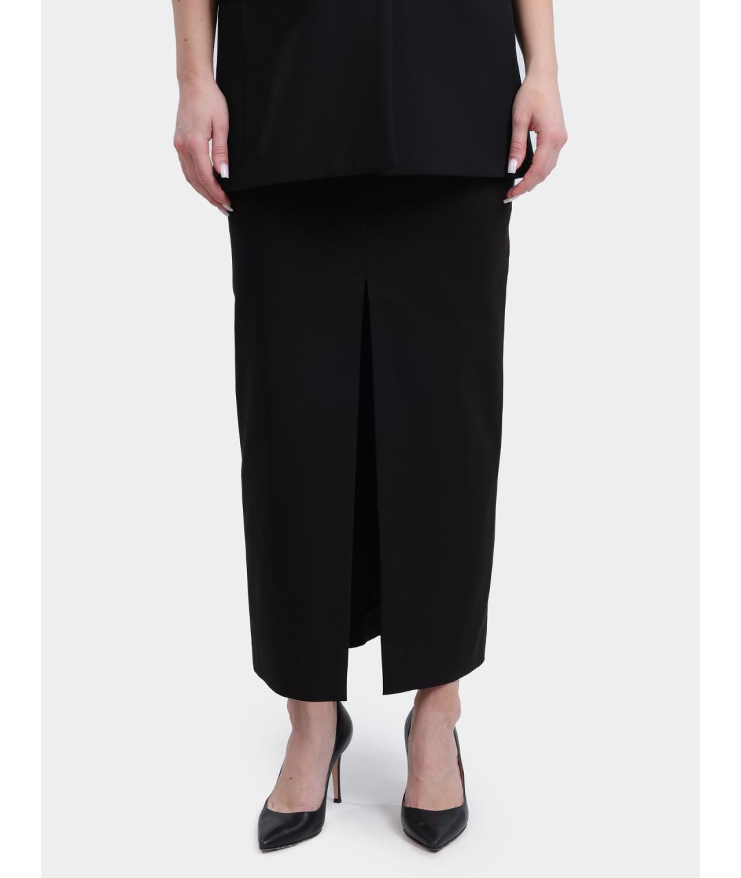 HUGO BOSS Черная юбка миди, фото 6
