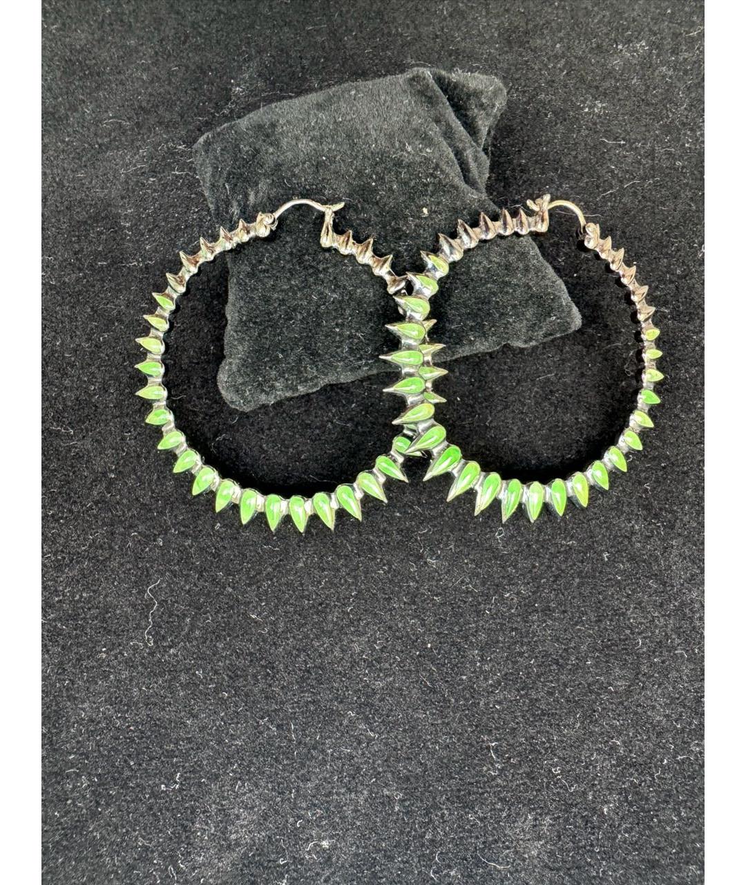 STEPHEN WEBSTER Салатовые серебряные серьги, фото 6
