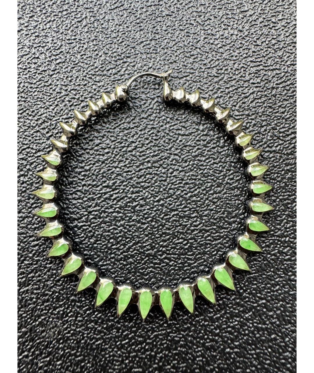 STEPHEN WEBSTER Салатовые серебряные серьги, фото 2