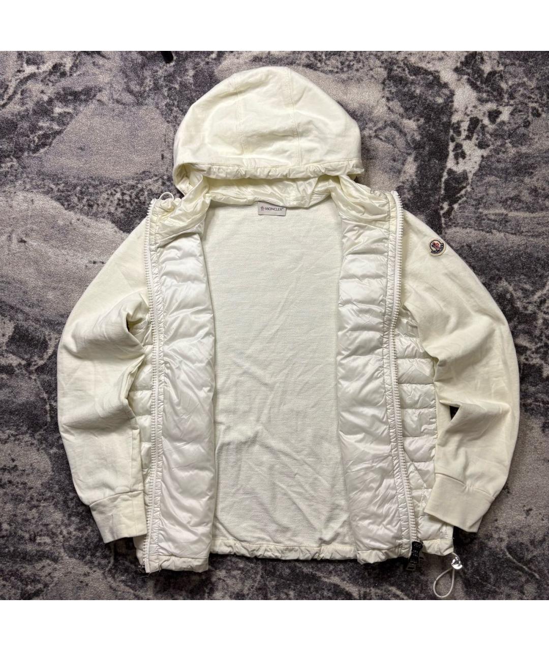 MONCLER Бежевая хлопковая куртка, фото 3