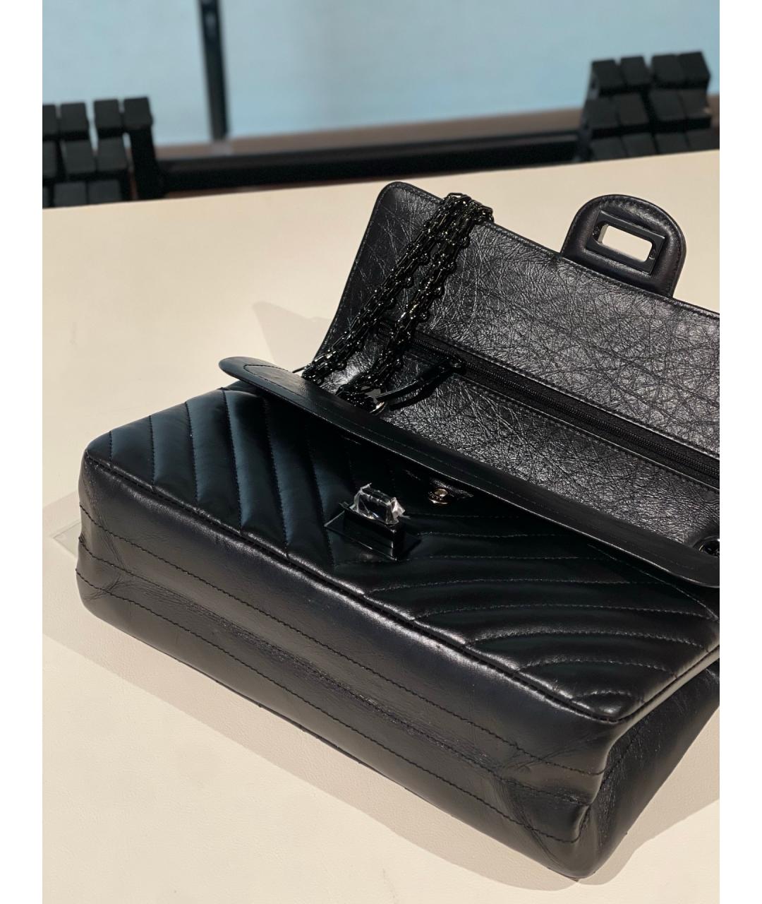 CHANEL Черная кожаная сумка через плечо, фото 7