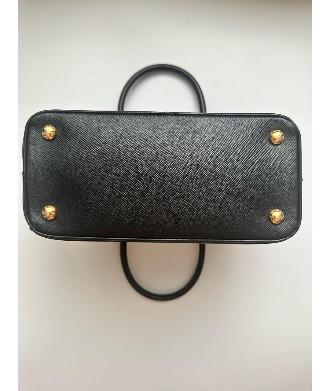 PRADA Черная кожаная сумка с короткими ручками, фото 7