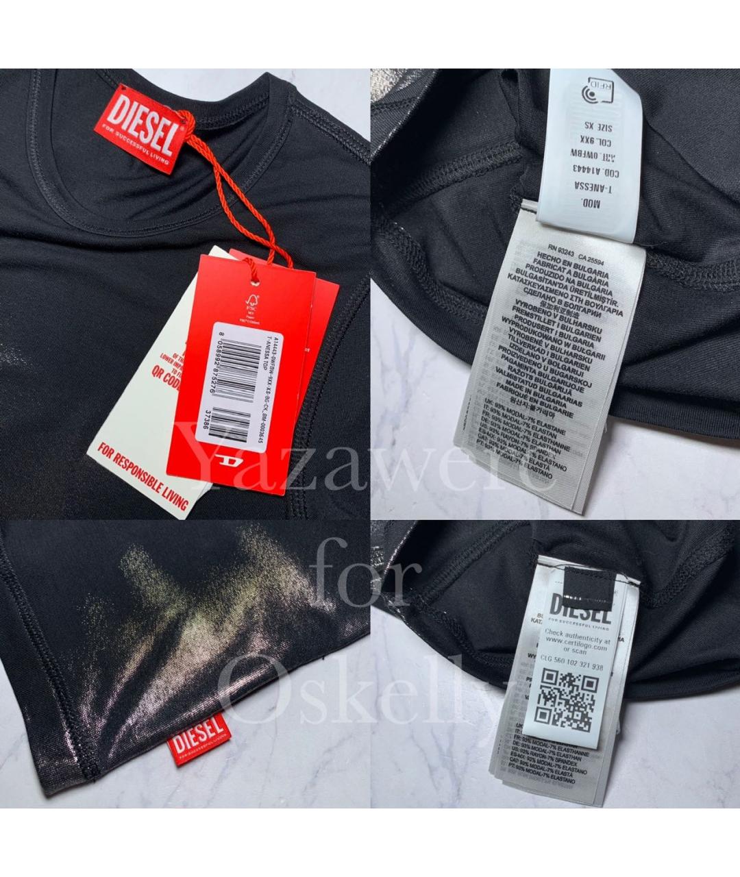 DIESEL Черная футболка, фото 7