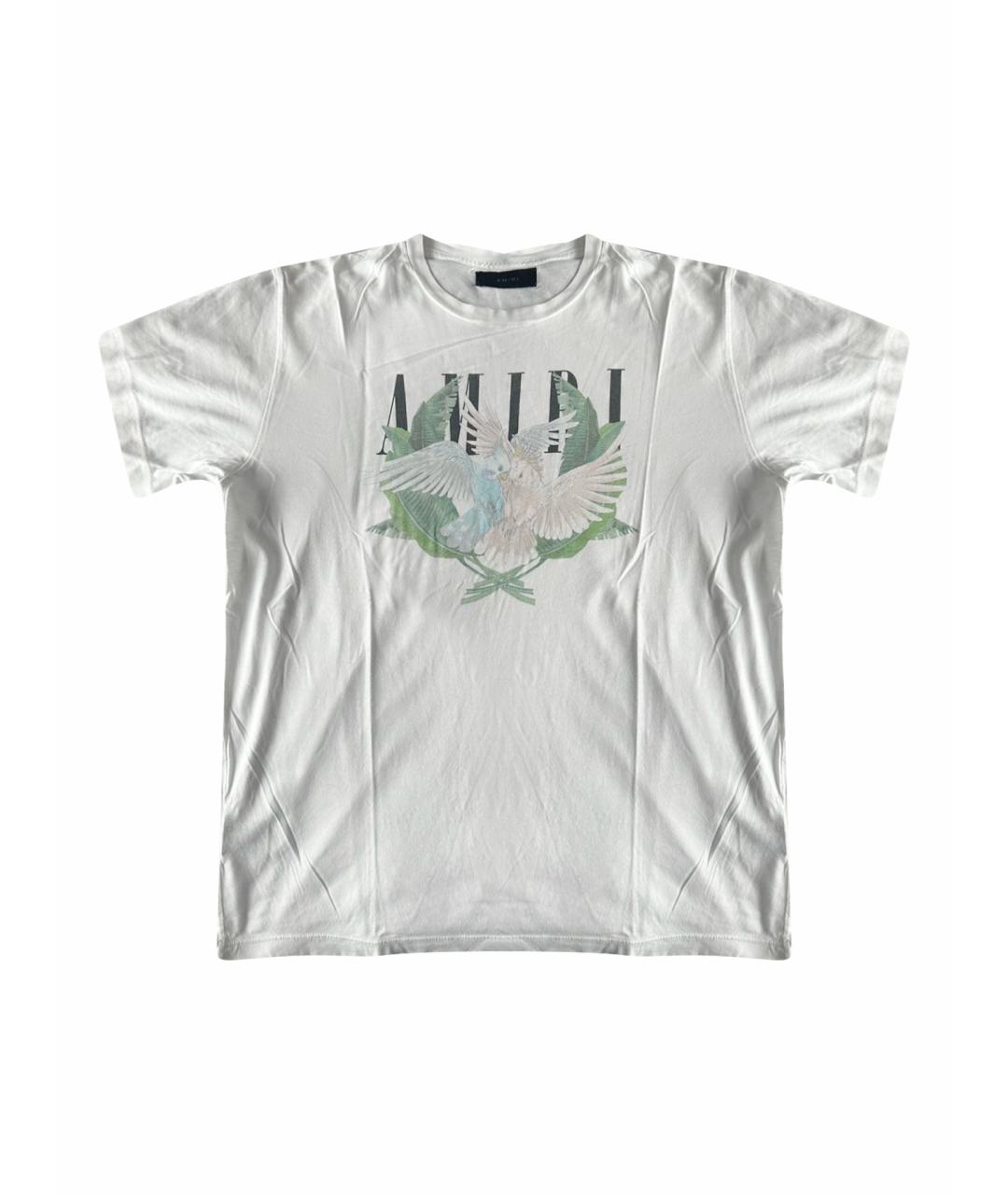 AMIRI Белая хлопковая футболка, фото 1