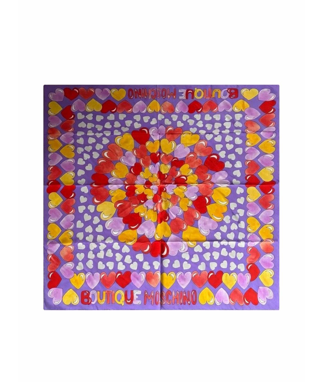 BOUTIQUE MOSCHINO Мульти шелковый платок, фото 1