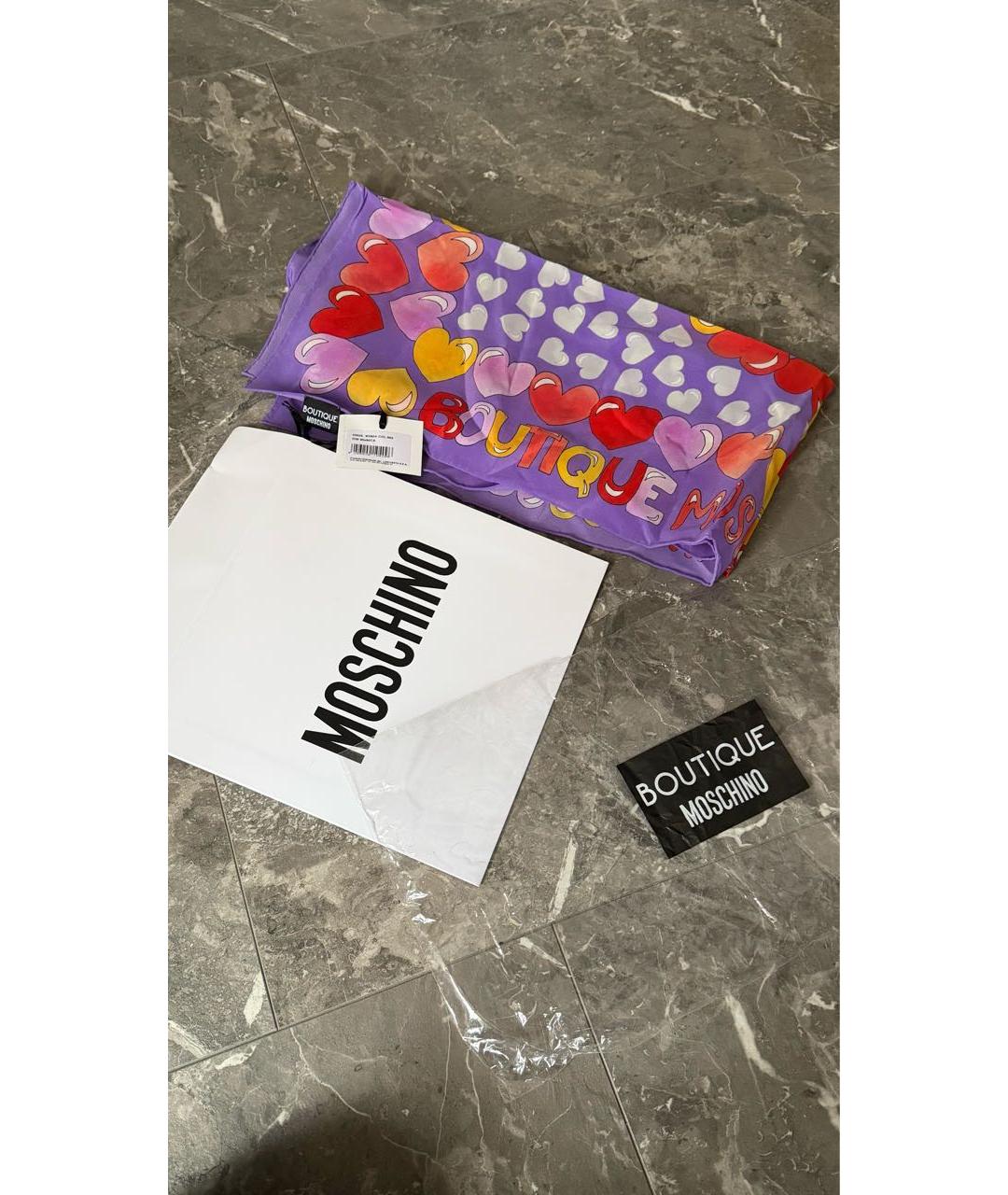 BOUTIQUE MOSCHINO Мульти шелковый платок, фото 5