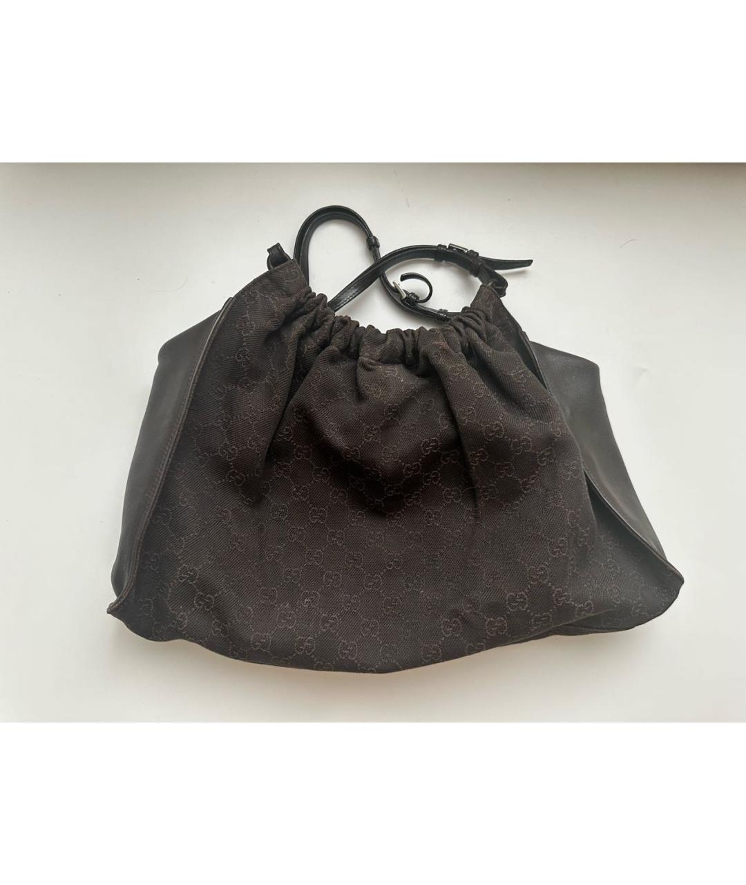 GUCCI Коричневая сумка с короткими ручками, фото 4