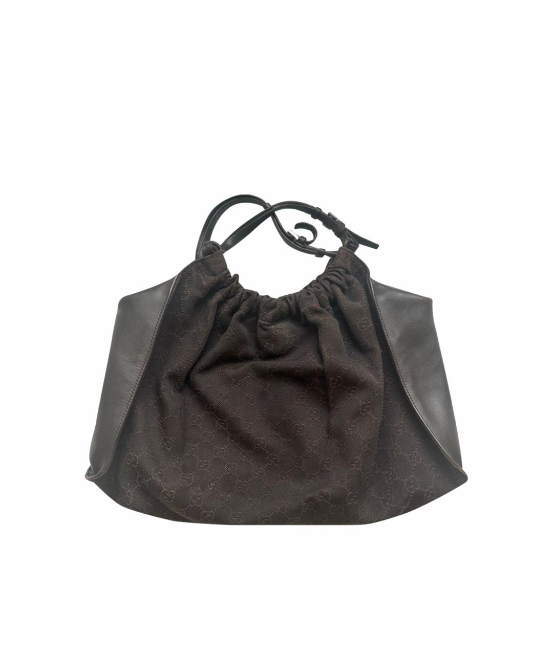 GUCCI Коричневая сумка с короткими ручками, фото 1