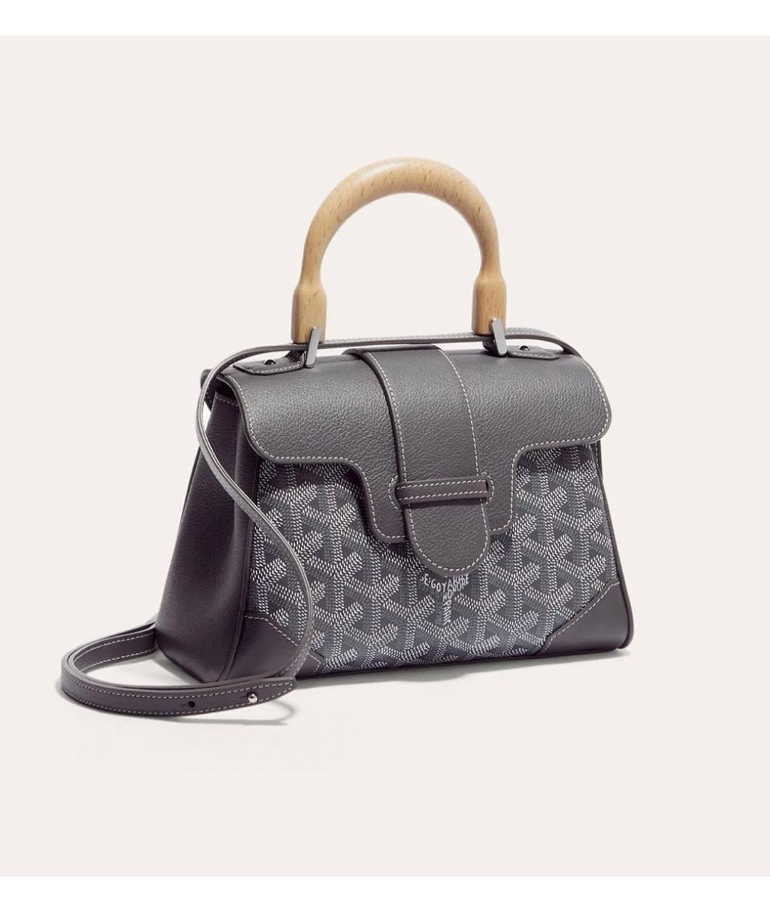GOYARD Серая сумка с короткими ручками, фото 4