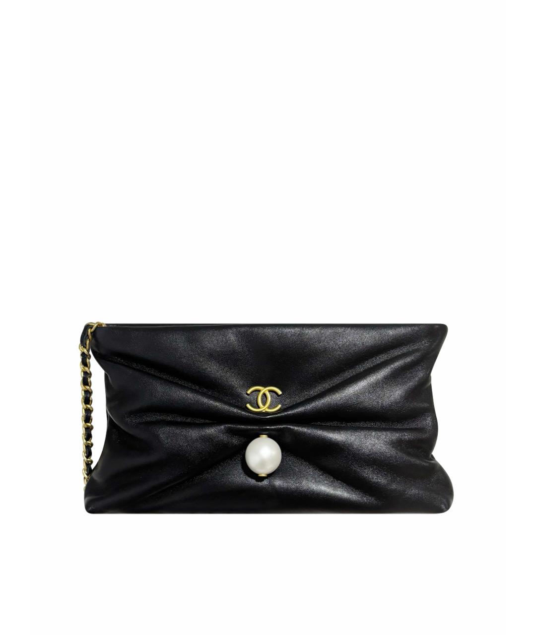CHANEL Черная кожаная сумка через плечо, фото 1