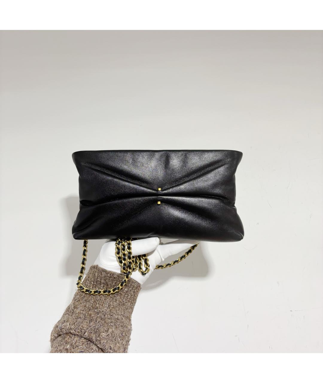 CHANEL Черная кожаная сумка через плечо, фото 2